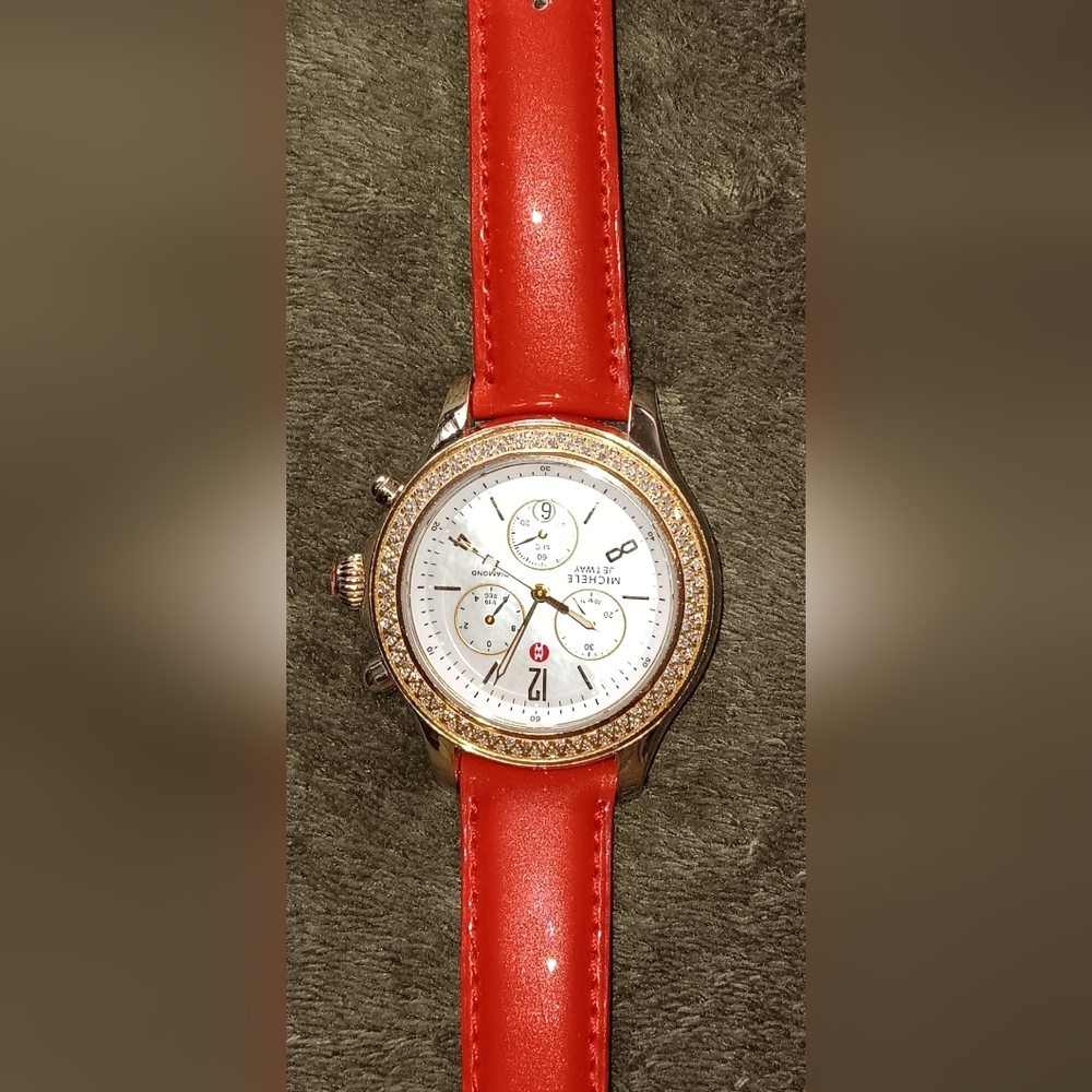 Diamond Gold Michele Watch